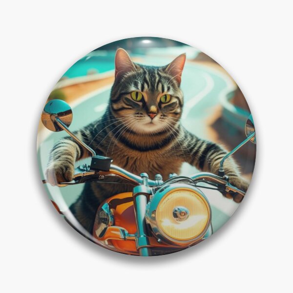 Item preview, motorcycle cat  designed and sold by Aisha  Hamza.