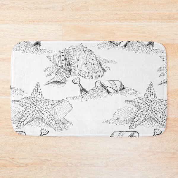 Item preview, Beach toile black and white designed and sold by lfitz40.