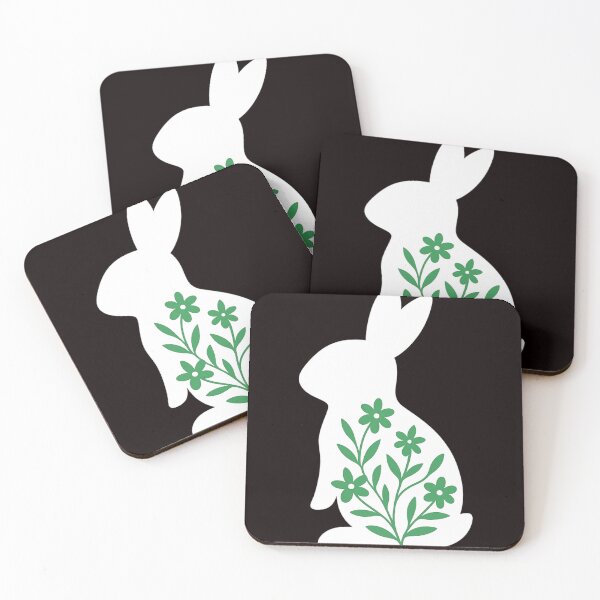 Item preview, Green Bloom Bunny designed and sold by ArtframeAnimals.