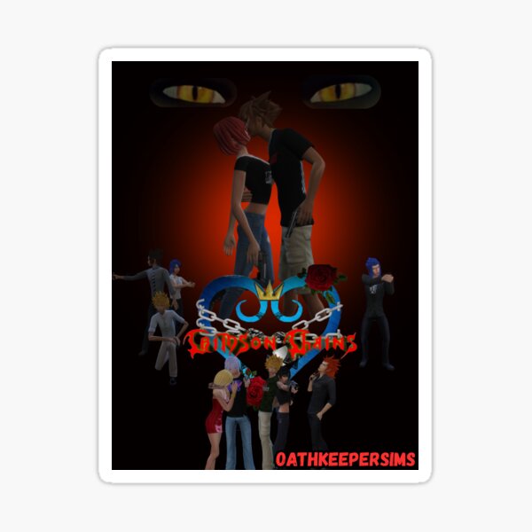 Vista previa del artículo con la obra «Cadenas Carmesí {Póster de la película de YouTube}», diseñado y vendido por OathkeeperSims.