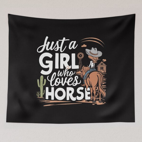 Item preview, Just a girl who loves horses designed and sold by FrenchTouch77.