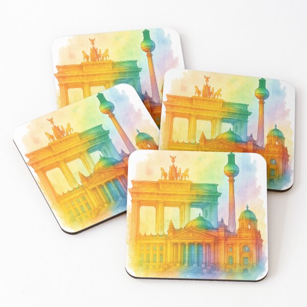 Item preview, CSD Berlin – Rainbow over Brandenburg Gate & TV Tower designed and sold by Design-Fabrik.