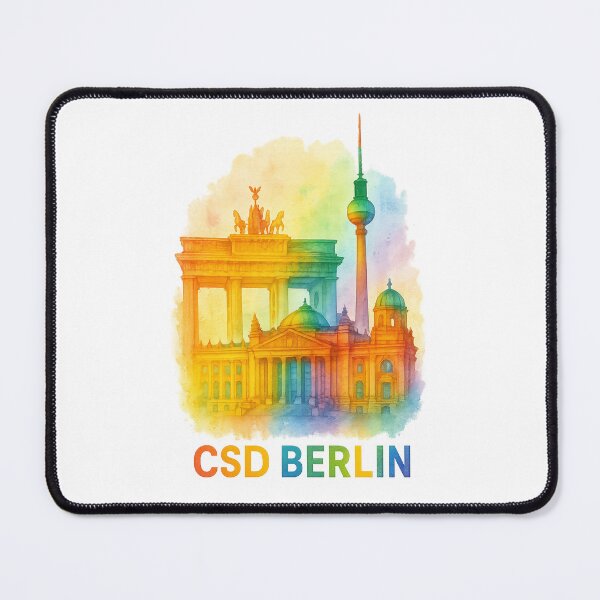 Item preview, CSD Berlin – Rainbow over Brandenburg Gate & TV Tower designed and sold by Design-Fabrik.