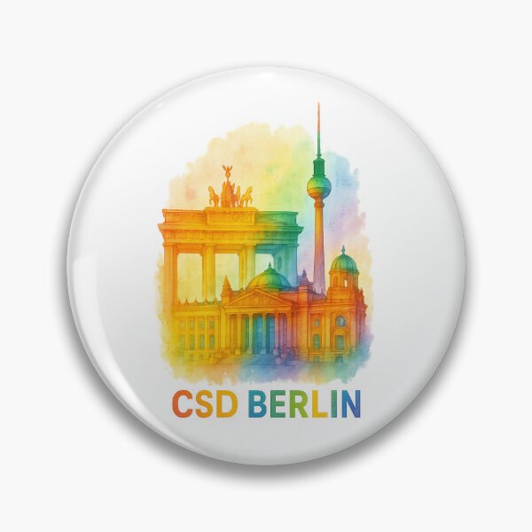 Item preview, CSD Berlin – Rainbow over Brandenburg Gate & TV Tower designed and sold by Design-Fabrik.