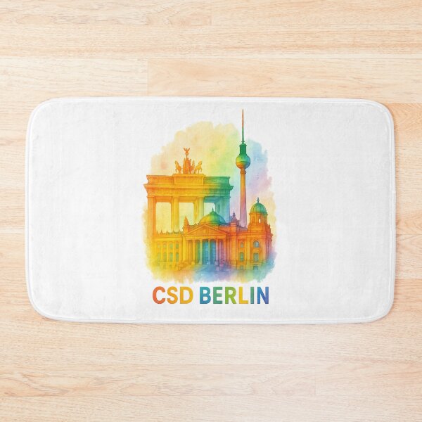 Item preview, CSD Berlin – Rainbow over Brandenburg Gate & TV Tower designed and sold by Design-Fabrik.