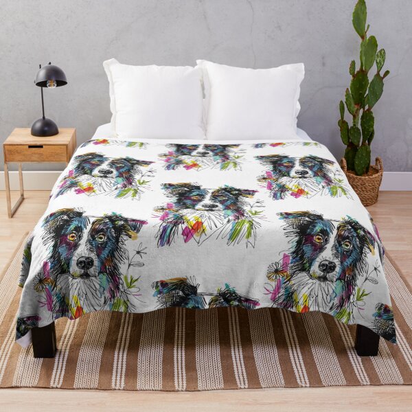 Item preview, Colorful Border Collie designed and sold by blackdogbuckeye.