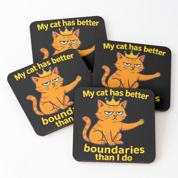 Item preview, My Cat Draws Better Boundaries designed and sold by MysticArtisan.