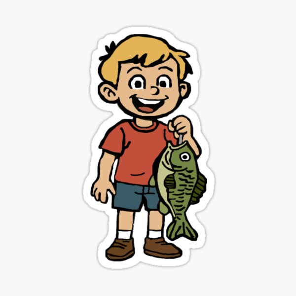 Item preview, Fishing Shirt designed and sold by Animated Drawings .