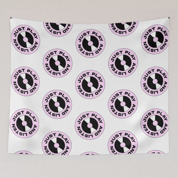 Item preview, Just Play and Listen – Retro Vinyl Record Design designed and sold by Blueprint&co.