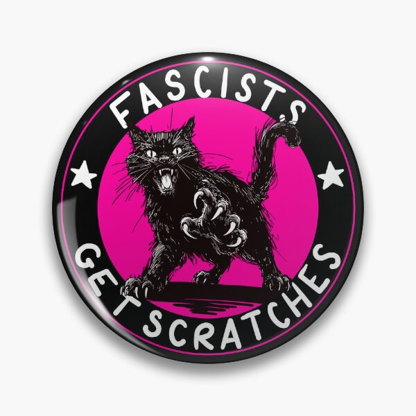 Item preview, Cats Against Fascists Pink Version designed and sold by KilkennyCat Art.
