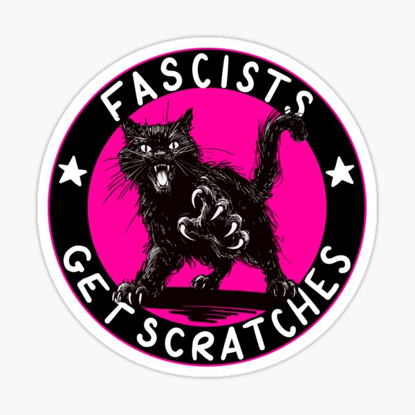 Artikel-Vorschau von Katzen gegen Faschisten Pink Version, designt und verkauft von KilkennyCat Art.