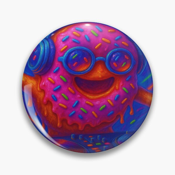 Item preview, Rave Donut | Psychedelic Party Poster designed and sold by buzzprints1234.