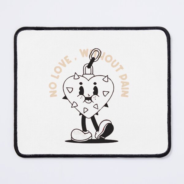 Item preview, No Love Without Pain - Retro Heart Keychain designed and sold by mikoscha.