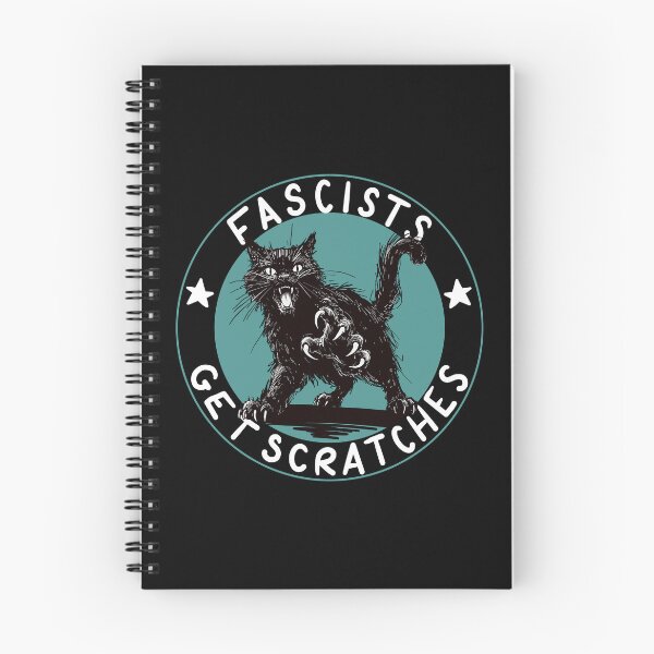 Item preview, Cats Against Fascists Turquoise Version designed and sold by KilkennyCat Art.
