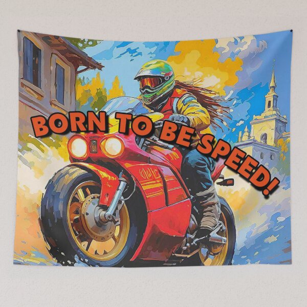 Item preview, Motorcycle Fan BORN TO BE SPEED! designed and sold by Giulivo Store Graphic.