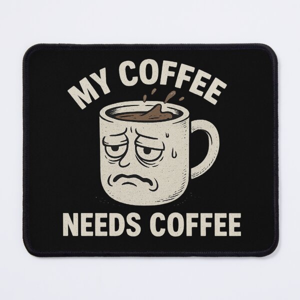 Item preview, Exhausted Coffee Mug Meme - My Coffee Needs Coffee designed and sold by ac3iongDcreator.