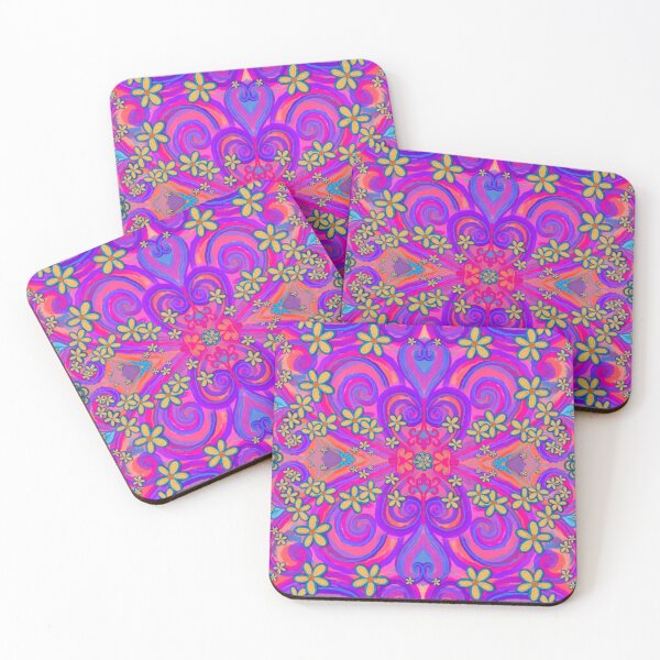 Item preview, Painted Floral Filigree Purple Yellow Flowers by Kristi Duggins  designed and sold by Kristi Duggins.