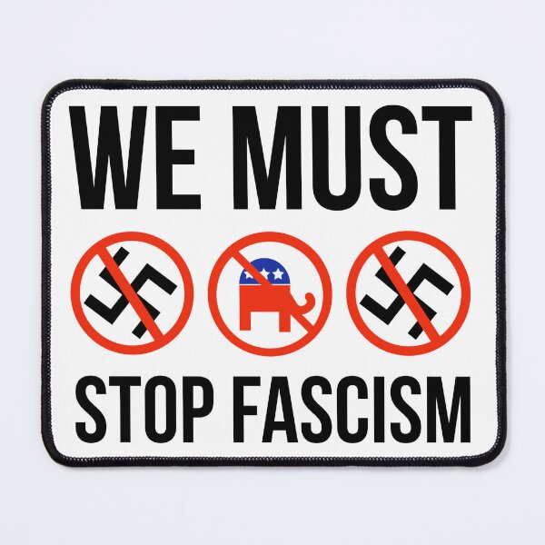 Item preview, We must stop fascism.   designed and sold by Rachel the Artist .