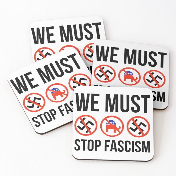 Item preview, We must stop fascism.   designed and sold by Rachel the Artist .
