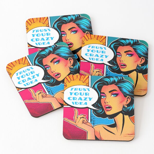 Item preview, Pop Art Girly Pop Art Comic Girl – Retro Emotional Woman Illustration designed and sold by Ojo de Lilith.