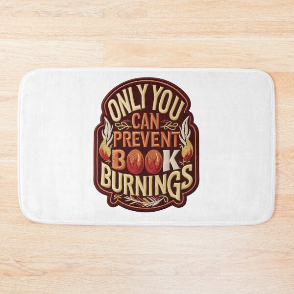 Item preview, Only You Can Prevent Book Burnings  Vintage Embroidered Patch Design designed and sold by ArtDesignTp.