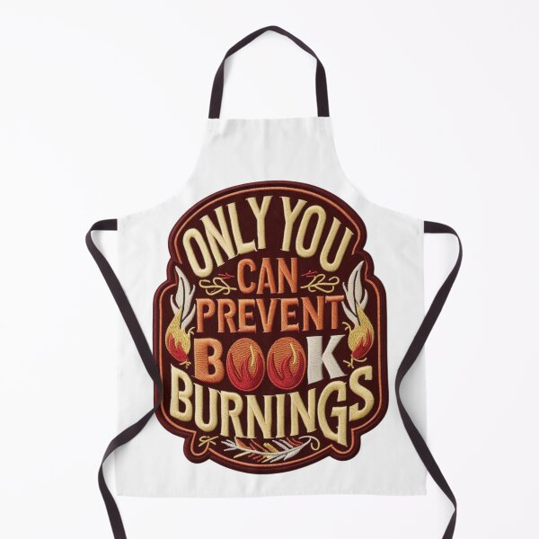 Item preview, Only You Can Prevent Book Burnings Vintage Embroidered Patch Design designed and sold by ArtDesignTp.