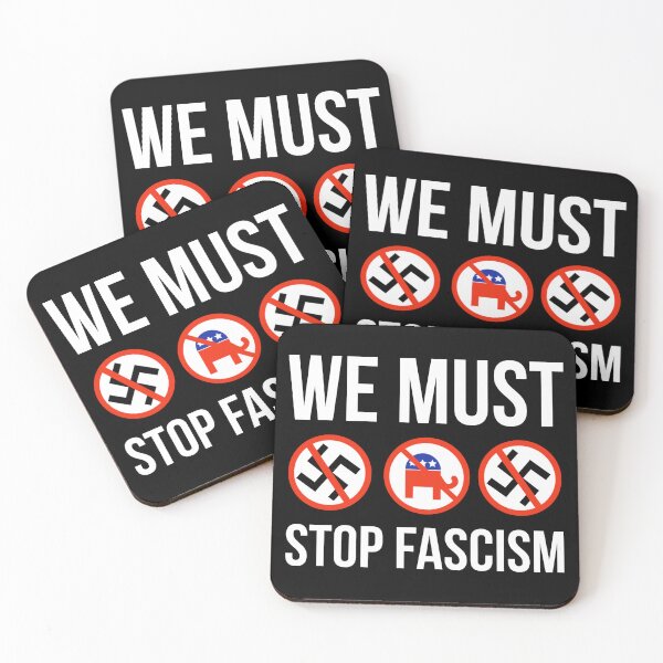 Item preview, We must stop fascism.   designed and sold by Rachel the Artist .