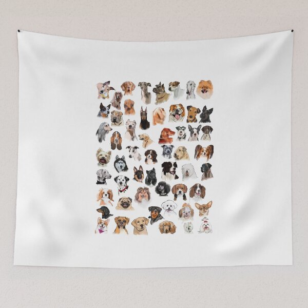 Item preview, Dog breed paintings  designed and sold by thehat24.