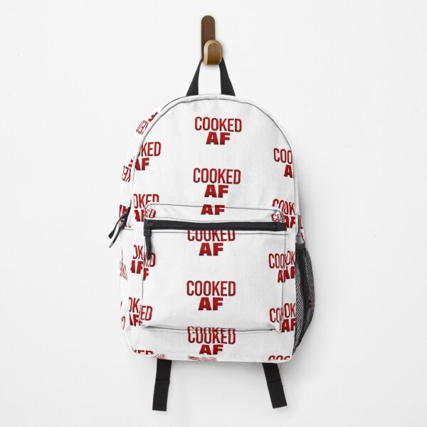 Item preview, Cooked Af, in Red Funny Quotes Typography designed and sold by Memes N Lore .