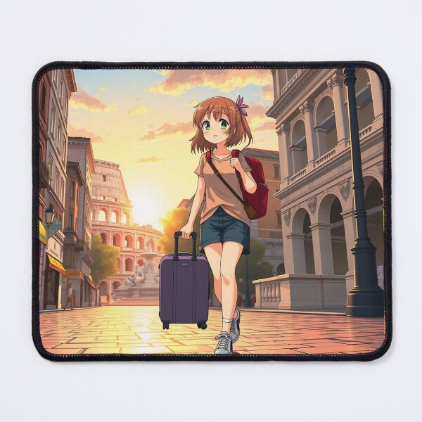 Item preview, Chica de anime que viaja a roma designed and sold by casamomo.