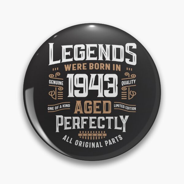 Item preview, Legends Born In 1943 82nd Birthday 82 Years Old Bday designed and sold by cidolopez.