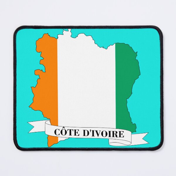 Item preview, Côte d'Ivoire flag map designed and sold by visual adventures.