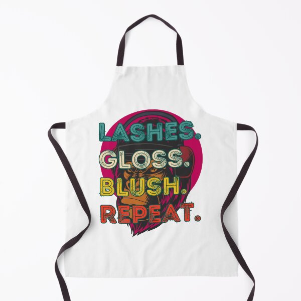 Item preview, Lashes Gloss Blush Repeat | Pink Grunge Gorilla Makeup Irony Design designed and sold by QUOT-s.