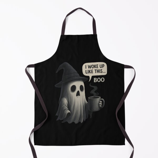 Item preview, Moody Ghost Coffee Sticker – I Woke Up Like This... Boo designed and sold by CosmicSplendor.