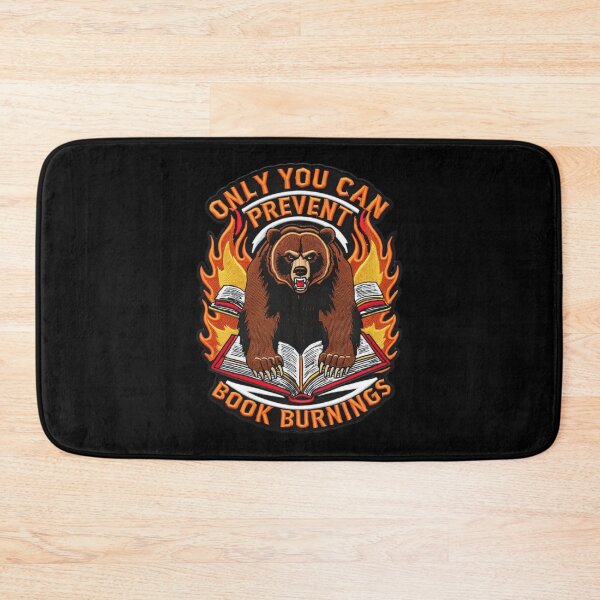 Item preview, Only You Can Prevent Book Burnings Fierce Bear Embroidered Patch Design designed and sold by ArtDesignTp.