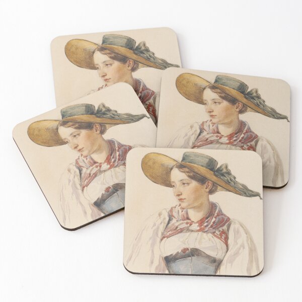 Item preview, Swiss Woman with Hat designed and sold by 19th Century in Color.