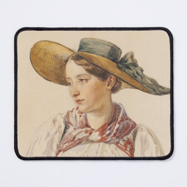 Item preview, Swiss Woman with Hat designed and sold by 19th Century in Color.