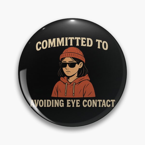 Item preview, Avoiding Eye Contact - Funny Introvert Stealth Mode designed and sold by TheoVerse.