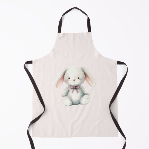 Item preview, Blushing white bunny with bow designed and sold by DaintyDooodles.