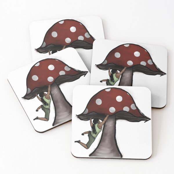 Item preview, We climb mushrooms! designed and sold by ArtbyElina.