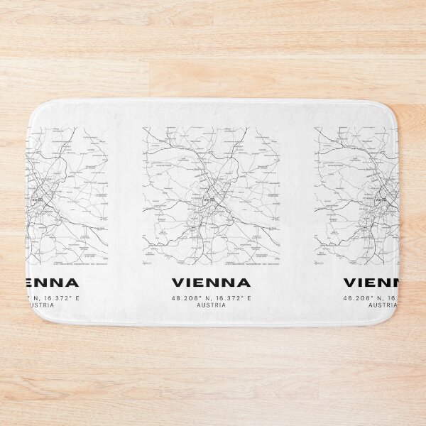 Item preview, Vienna City Map – Minimalist Austria Capital Wall Art designed and sold by RM-Journey.