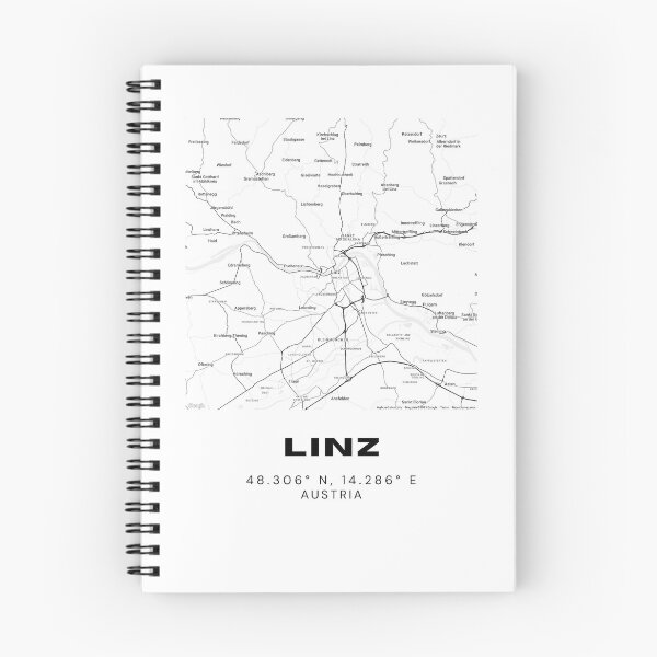 Item preview, Linz City Map – Modern Minimalist Austria Art Print designed and sold by RM-Journey.