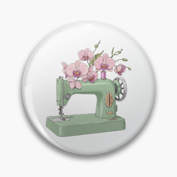 Item preview, Vintage Sewing Machine Flowers Crafty Floral designed and sold by THIENVT.