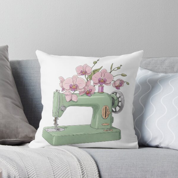 Item preview, Vintage Sewing Machine Flowers Crafty Floral designed and sold by THIENVT.