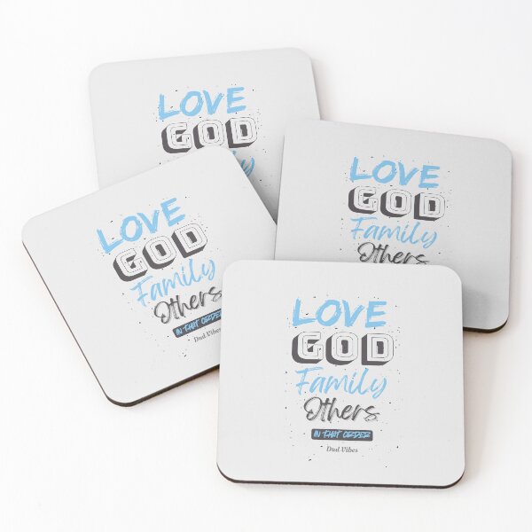 Item preview, LOVE GOD, FAMILY, OTHERS (in that order) designed and sold by Hey Saint!.