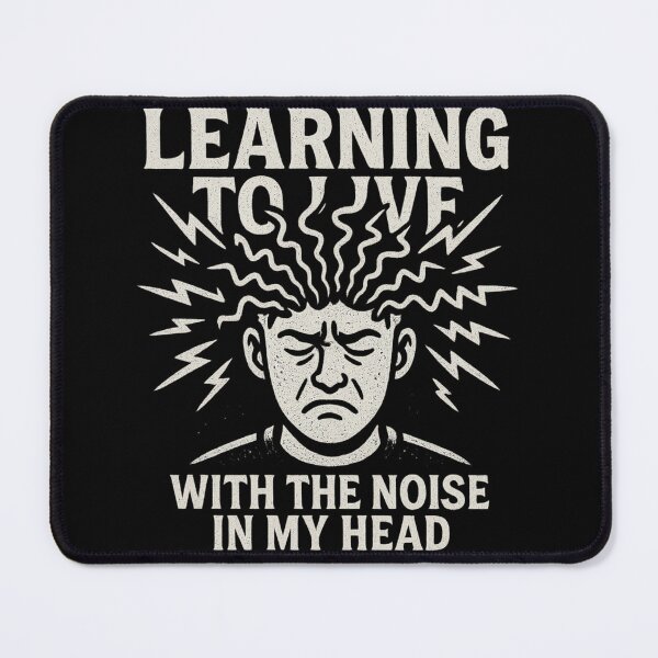 Item preview, Noise in My Head - Mental Health Inner Chaos Design designed and sold by TheoVerse.