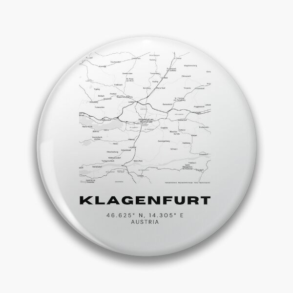 Item preview, Klagenfurt Map – Sleek Minimalist Carinthia Art Print designed and sold by RM-Journey.