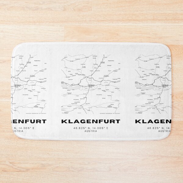 Item preview, Klagenfurt Map – Sleek Minimalist Carinthia Art Print designed and sold by RM-Journey.