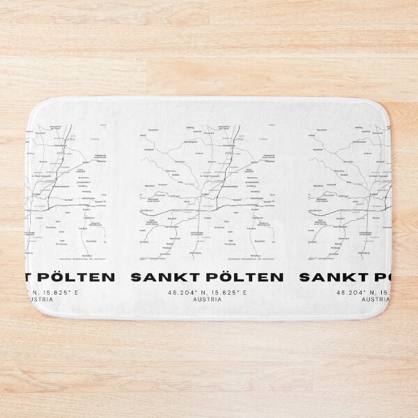Item preview, Sankt Pölten Map – Clean Minimalist Capital Art designed and sold by RM-Journey.