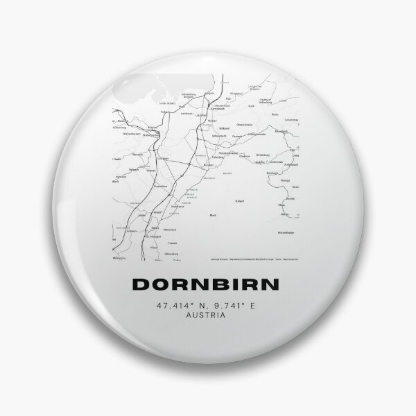 Item preview, Dornbirn City Map – Minimalist Austria Monochrome Design designed and sold by RM-Journey.